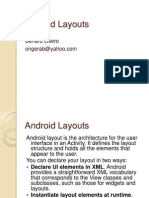Android Layouts: Benard Osero