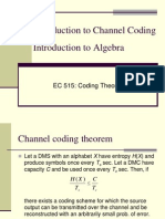 Introduction To Channel Coding Introduction To Algebra