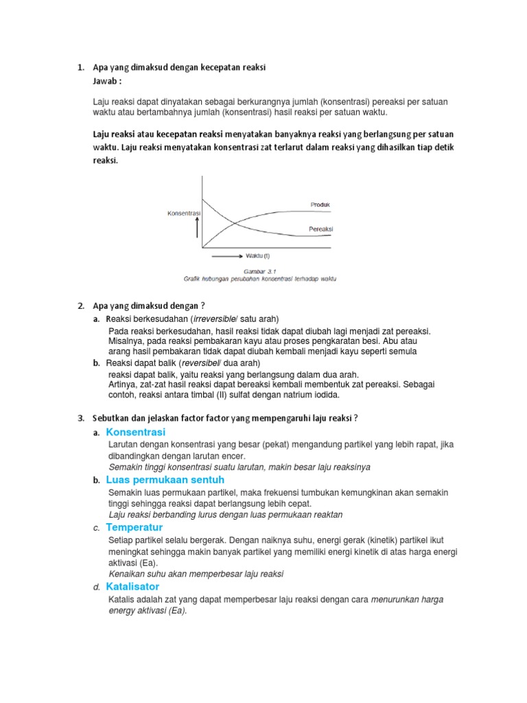 Apa Yang Dimaksud Dengan Kecepatan Reaksi Apa Yang Dimaksud Dengan Kecepatan Reaksi