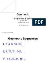 Geometric Sequence Series