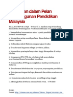 11 Anjakan Dalam Pelan Pembangunan Pendidikan Malaysia