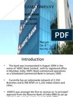 Dream Company: - HDFC Bank - Idbi Bank - Icici Bank