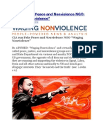 CIA Run Peace and Nonviolence NGO - "Waging Nonviolence"