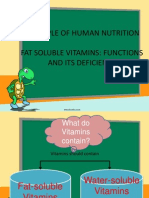 Fat Soluble Vitamins: Functions and Its Deficiency 
