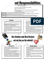 RE Year 11 Revision Handout