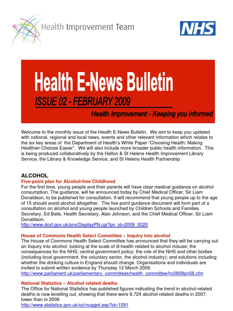 Health E-News: Alcohol, Youth, Drugs | PDF | Phobia | Dementia