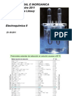 Electroquimica II 23 de Mayo 2011