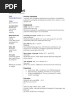 Download Charlotte Reid CV 2013  by Charlotte Reid SN126417694 doc pdf
