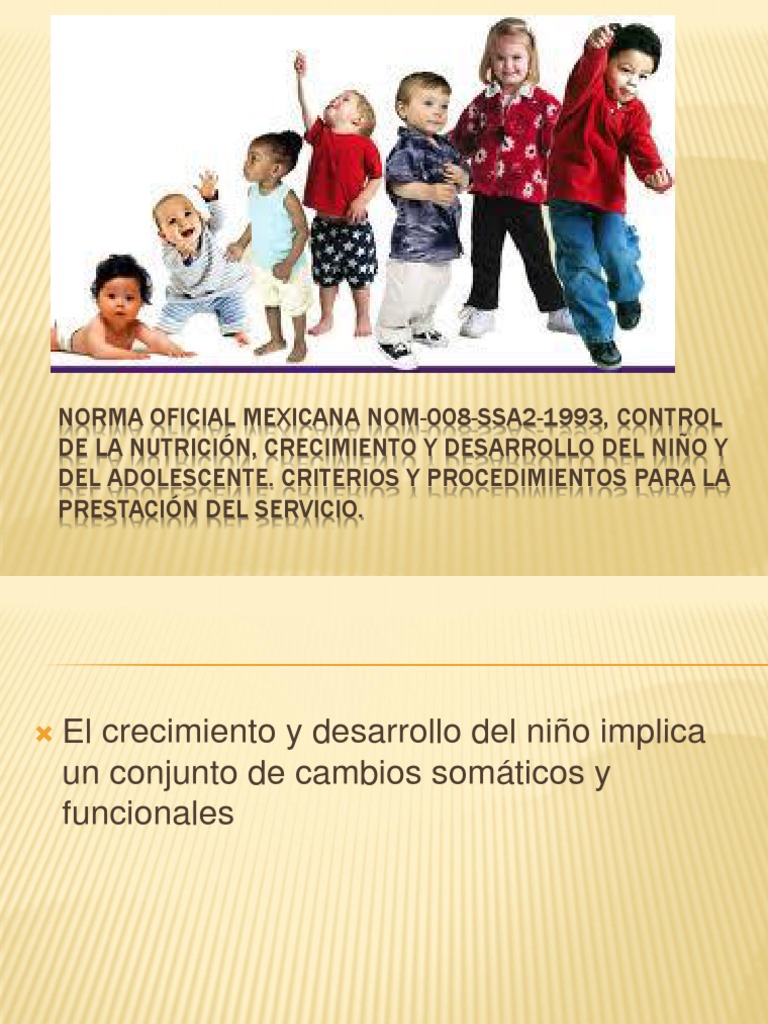 NORMA Oficial Mexicana NOM 008 SSA2 1993 Nutrición
