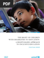 Download The right of children with disabilities to education A rights-based approach to Inclusive Education by UNICEF SN126444432 doc pdf