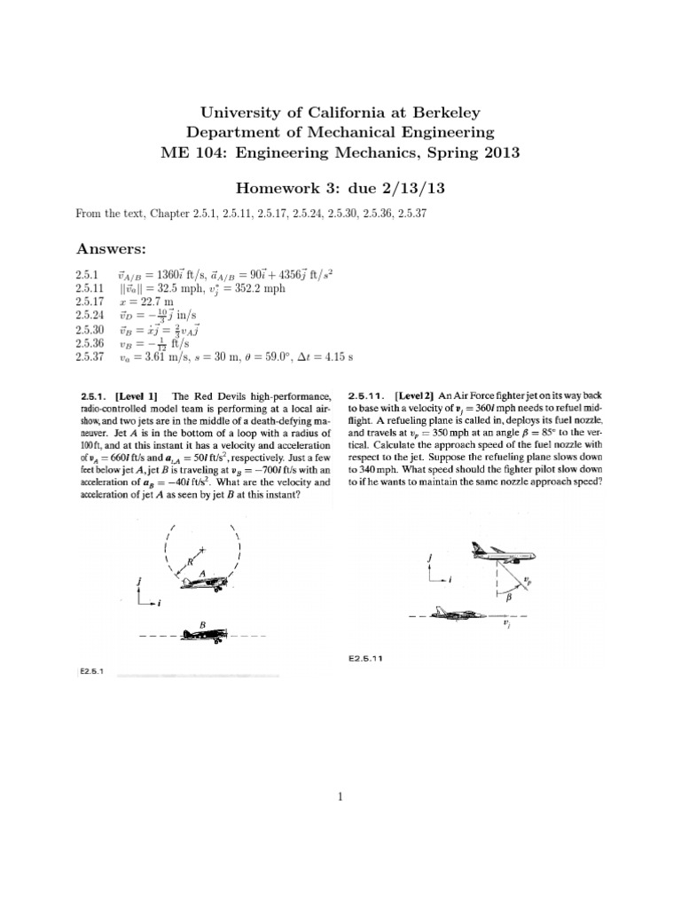 ME 104 Homework 3 Solutions 2013 | PDF