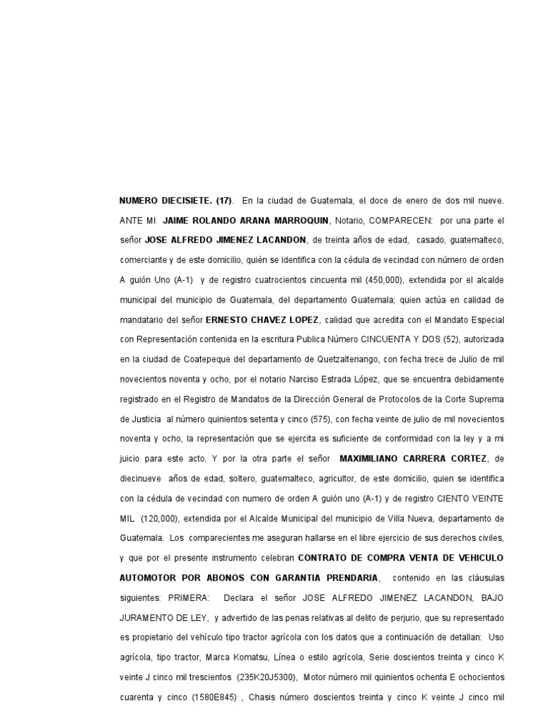 Garantía prendaria mobiliaria