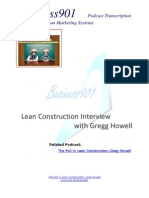 Lean Construction Interview With Greg Howell