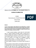 Prototype Statement of The Objectives of A Science Examination