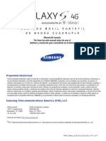 T-Mobile T959V Galaxy S 4G Spanish User Manual