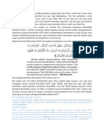 Salallahu Alaihi Wasallam Memimpin Dalam Lingkup Keluarga. Kisah Berikut Menggambarkan