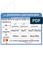Affichage Pronoms Personnels Complements D-Obj