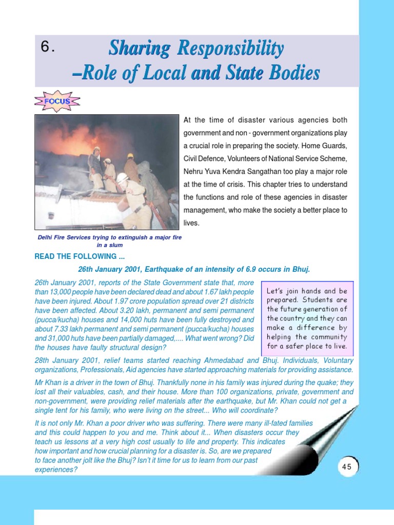 Sharing Responsibility | PDF | Emergency Management | Disaster And Accident