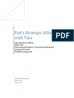 Fiats Strategic Alliance With Tata - Robert Paul Ellentuck