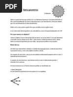 CONCEITOS BÁSICOS DE ÓPTICA GEOMÉTRICA