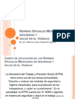 Normas Oficiales Mexicanas en Seguridad y Salud en El Trabajo
