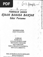 Download Pedoman Umum Ejaan Bahasa Banjar Edisi Pertama by Lutfi Syarief Addien SN126521981 doc pdf