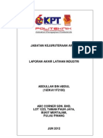 Download Contoh Laporan Latihan Industri by Mohd Hazwan Hafiz SN126522240 doc pdf