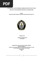 Download Analisis Kualitas Berkas Radiasi Foton 10 Mv Pada Pesawat Teleterapi Linear Accelerator j2d308007 by Tya Lupheluphe Diya SN126522882 doc pdf