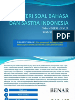 Materi Soal Bahasa Dan Sastra Indonesia - Baru 3