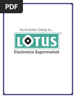 Download Research Project on Consumer Behaviour towards Electronic DurablesLOTUS by vasu6162 SN12653654 doc pdf