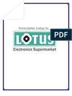 Research Project on Consumer Behaviour towards Electronic Durables(LOTUS)