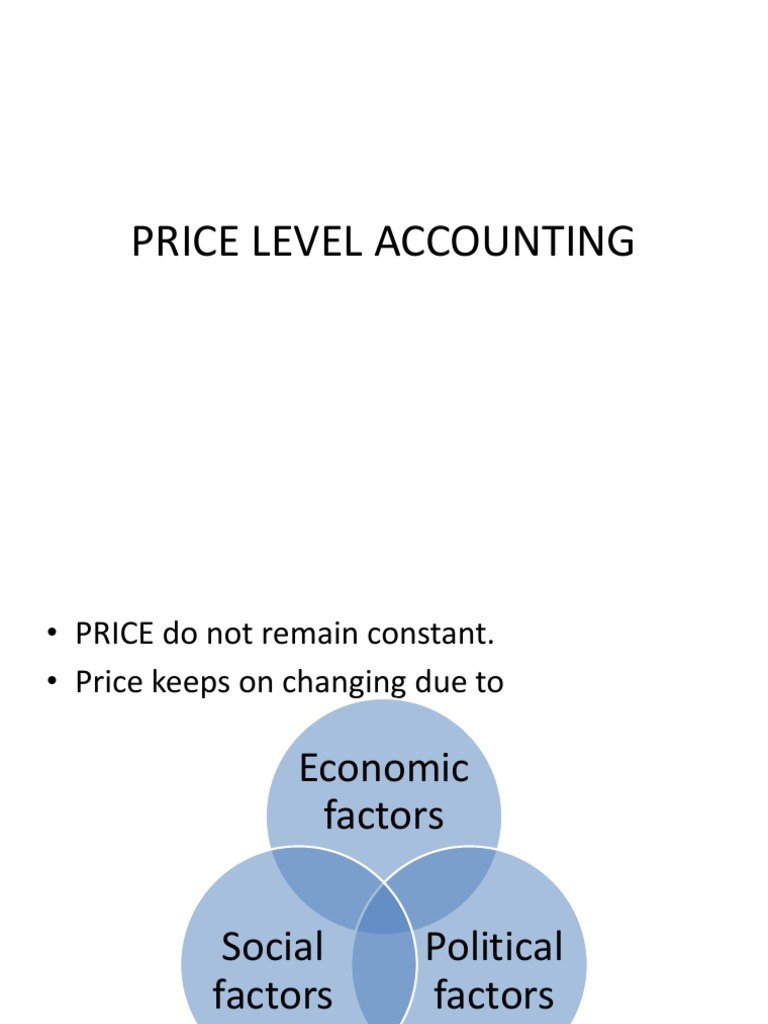 Price Level Accounting Prices Inflation
