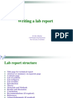 Guidelines On Writing Lab Report