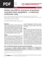 Routine cine-CMR For Assessment of Prosthesis-Associated Mitral Regurgitation - A Multicenter, Multivendor Study