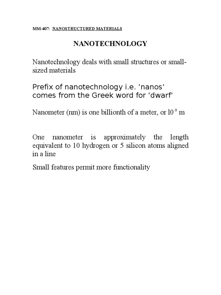 Fundamentals of Nanostructured Materials | PDF | Nanotechnology ...