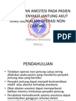 Penanganan Anestesi Pada Pasien Dengan Penyakit Jantung Akut