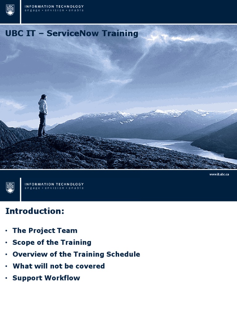 UBC ServiceNow Incident Management Training | PDF | Incident Management ...