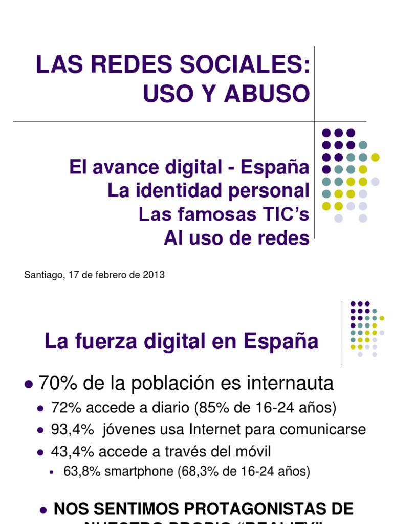 Identidad Digital y Riesgos en Redes | PDF | Servicio de redes sociales ...
