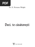 Deci, Te Casatoresti