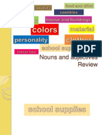 0 Ok Noun Adjective Review 10 School Supplies Com Efeitos