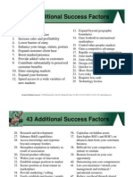 43 Additional Success Factors