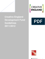 Creative England Development Fund Guidelines 2011/2012