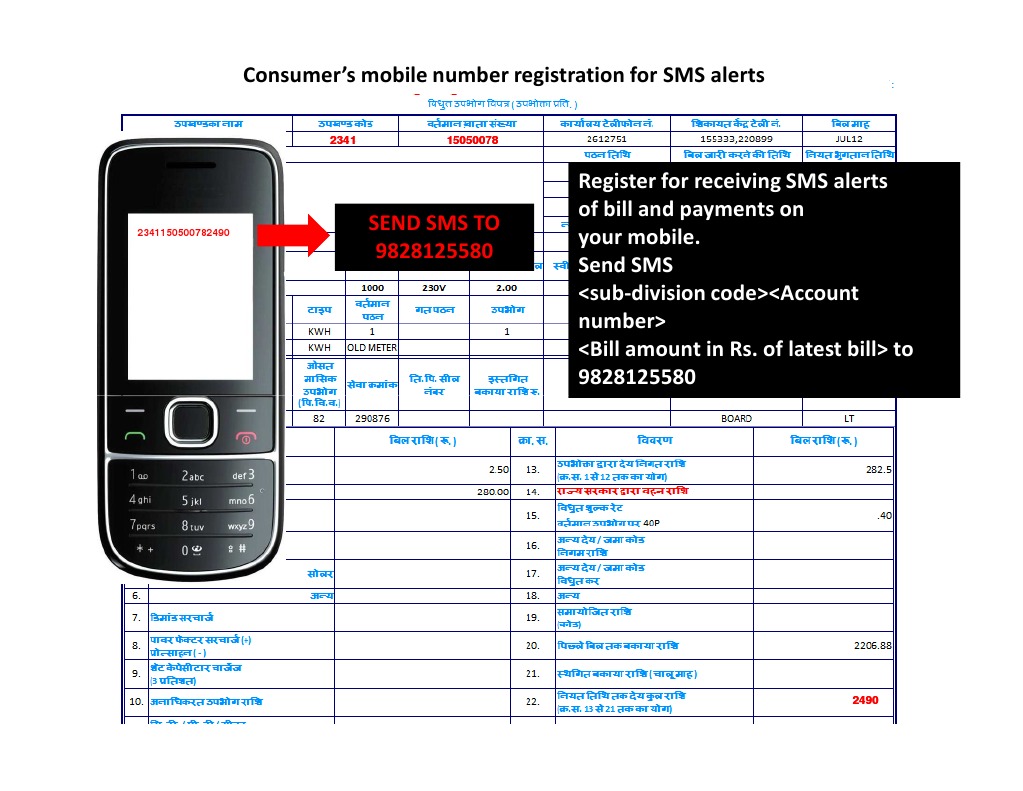 SMS Alerts Registration Guide | PDF