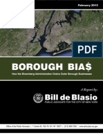 BOROUGH BIAS: How The Bloomberg Administration Drains Outer Borough Businesses