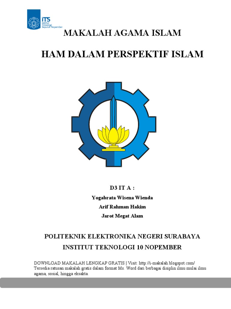 Makalah Agama Ham Dalam Perspektif Islam Doc
