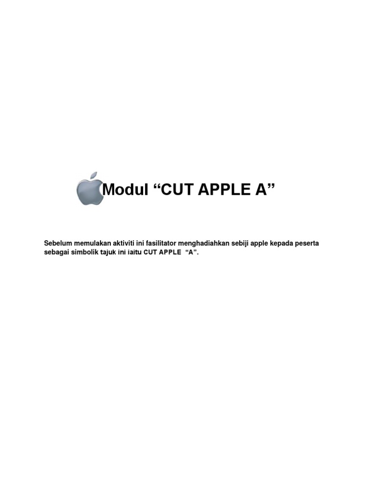 Modul Cut Apple | PDF | Pengembangan Diri