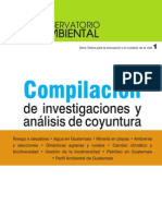 Compilación de Investigaciones y Análisis de Coyuntura Ambiental en Guatemala