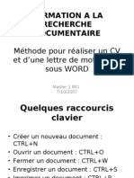 Rediger Son CV Avec Word Methodologie