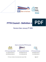 FTTH Definitions Revision January 2009