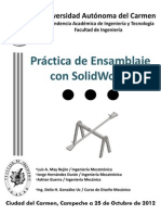 Práctica de Diseño Con Solidworks PDF